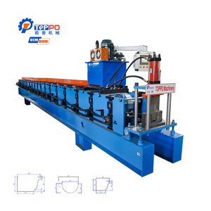 Machine de formage à froid entièrement automatique pour la fabrication de gouttières en acier pour toitures métalliques - Product Image 1