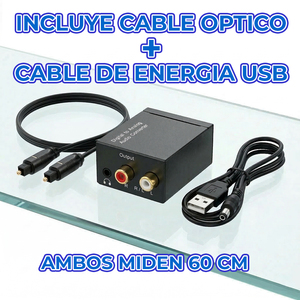 Convertisseur audio numérique-analogique, sortie optique vers RCA, entrée 3,5 mm - Product Image 3