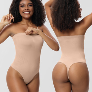 Conjunto de sujetador y faja sin tirantes elegante para mujer, de cintura alta, control de abdomen, sexy, para mujer madura, Shapewear - Product Image 1