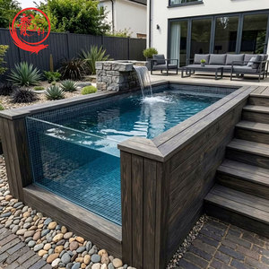 <span class=keywords><strong>Piscine</strong></span> préfabriquée en conteneur de grande taille pour la vente en gros, 20 <span class=keywords><strong>pieds</strong></span>, 40 <span class=keywords><strong>pieds</strong></span>, <span class=keywords><strong>piscine</strong></span> familiale de petite taille en fibre de verre pour l'extérieur - Product Image 1