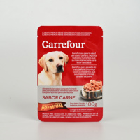 Sac de nourriture pour animaux de compagnie personnalisé pochette debout recyclable scellage à chaud emballage de qualité alimentaire pour collation pour animaux de compagnie traiter avec fermeture éclair