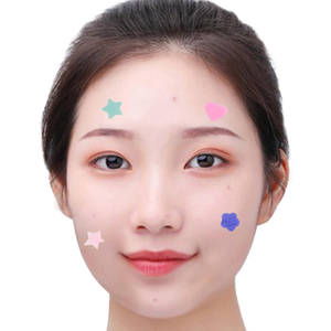 Patchs Hydrocolloïdes OEM pour l'Acné, Motifs Cœur Multicolores Scintillants, Faciles à Retirer, pour le Visage, Compatibles Végétaliens, Soin de la Peau - Product Image 3