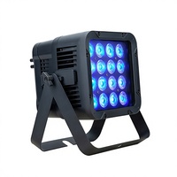 Projecteur PAR LED métallique 16 LED 6-en-1 IP65 étanche, alimenté par batterie, contrôlé par DMX512, RGBWA+UV