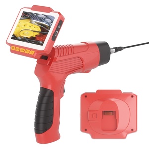 Caméra endoscopique portative à triple objectif 8 mm avec écran 4,3 pouces semi-rigide 10 m pour détection industrielle et inspection des égouts - Product Image 4