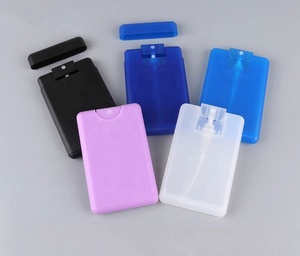 Instock White Transparent 20ml <b>Plastic</b> <b>Spray</b> <b>Bottle</b> 20 ml Credit Card Flat <b>Spray</b> Perfume <b>Bottle</b> - Product Image 1