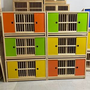 Güvercin eşleştirme kafesi üreme kafesi güvercin yuva kutusu ahşap kuşlar ev büyük güvercin kafesi - Product Image 5