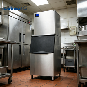 Máquina de Hielo en Cubos Comercial Grande de 418 kg/24 h, Enfriadora para Restaurantes, Supermercados y Servicios de Catering - Product Image 3