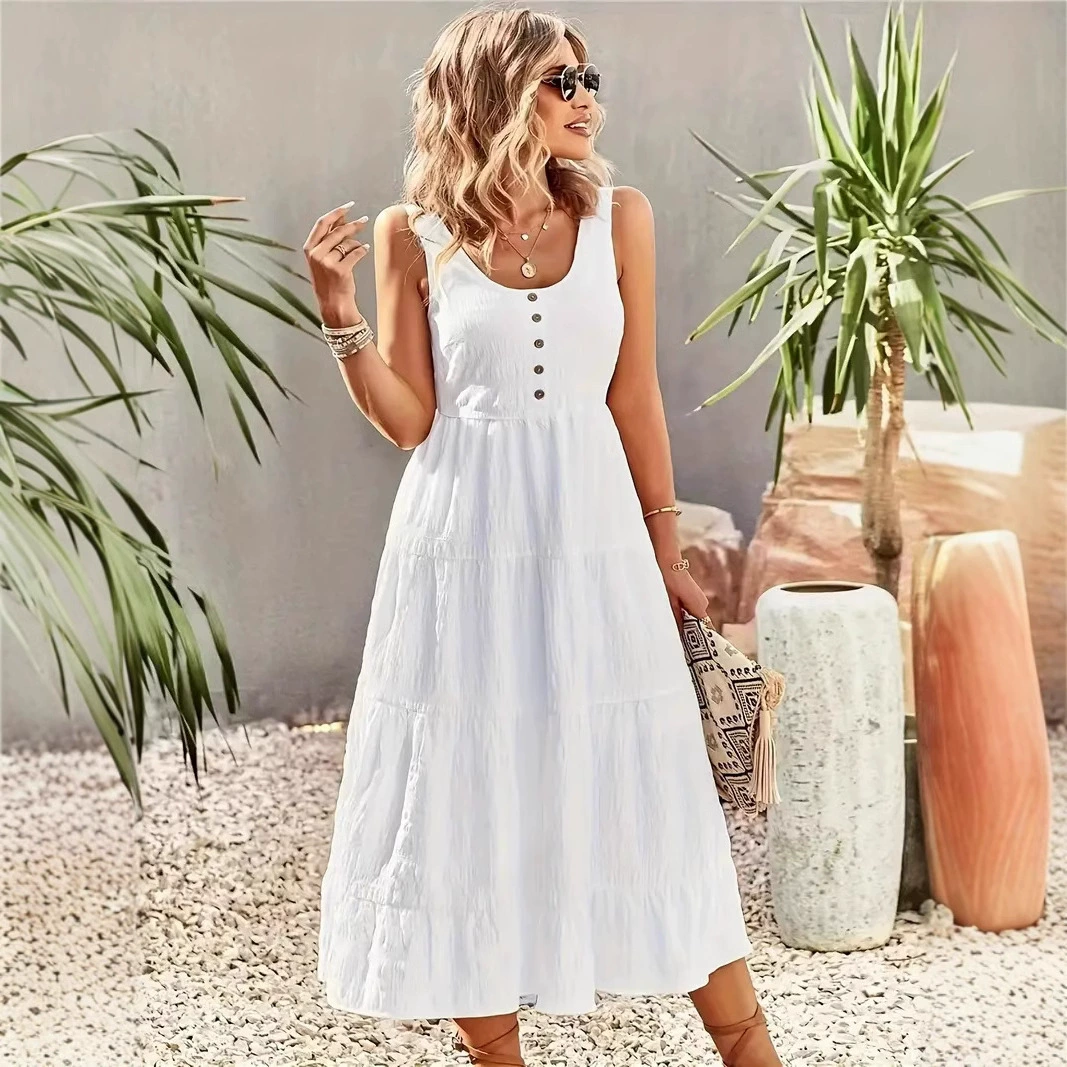 Maxi Dress White Sundresses For Sale Mqtime Slip White Boho Long