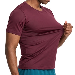 T-shirts personnalisés en gros de haute qualité TKAN1149D, t-shirts pour hommes à manches courtes, col rond, coupe ample, respirants, unis, pour l'été. - Product Image 1