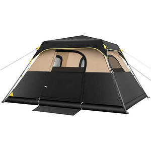 Tente de <span class=keywords><strong>camping</strong></span> familiale instantanée à ouverture automatique, imperméable et coupe-vent, pour 6 à 8 personnes, en Oxford double couche, quatre saisons, portable - Product Image 1