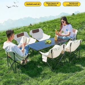 Table et chaises d'extérieur pliantes et portables pour camping, patio, jardin, chalet - Product Image 2