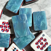 Mahjong américain de luxe 2026, nouveau modèle commémoratif, gravé, pliable, écologique, durable, portable, en plastique – Vente chaude