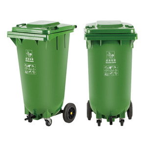 <span class=keywords><strong>Conteneur</strong></span> à déchets en plastique HDPE 120 litres avec roues, bon marché, Restaurant - Product Image 3
