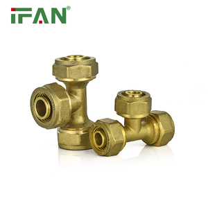 Ifan ống nước vật liệu đồng thau nén phụ kiện TEE ống nước Phụ kiện cho <span class=keywords><strong>pex</strong></span> - Product Image 1
