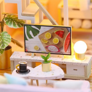 Modèle <span class=keywords><strong>de</strong></span> maison <span class=keywords><strong>de</strong></span> poupée en bois 3D lumineux <span class=keywords><strong>à</strong></span> LED, jouet <span class=keywords><strong>de</strong></span> construction DIY pour enfants et adultes, décoration intérieure et cadeau <span class=keywords><strong>de</strong></span> fête - Product Image 6