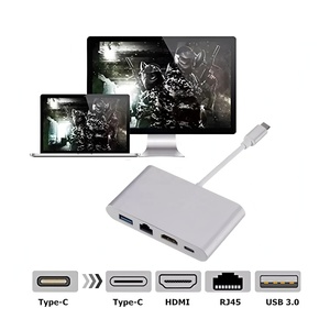 Hub USB C 4 en 1, Tipo C a HDMI 4K, USB 3.0, Ethernet, Carga PD, Adaptador Multipuerto - Product Image 4