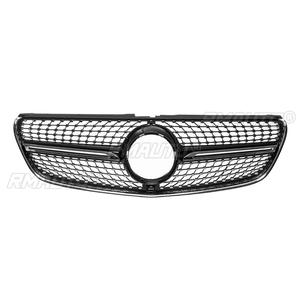 กระจังหน้ารถยนต์รุ่น W447 V250 V260 Diamond สำหรับ Mercedes Benz V Class W447 V250 V260 ปี 2015 2016 2017 2018 ไม่มีตราสัญลักษณ์ - Product Image 2