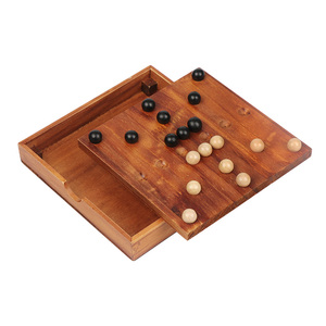 Gioco da Tavolo <span class=keywords><strong>Morris</strong></span> in Legno per Nove Giocatori, Alta Qualità, Educativo, da Viaggio, Regalo per Adolescenti e Adulti - Product Image 3