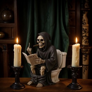 Nueva Estatua de Resina del Dios de la Muerte con Dedo Medio para Baño, Artesanía de Resina, Arte Coleccionable de Halloween, Decoración, Regalo, Regalo de Halloween del Dios de la Muerte - Product Image 3