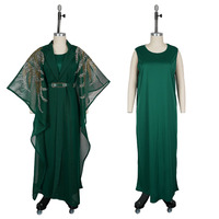 Robes africaines tendance H&D S10923 pour femmes, robe de soirée décontractée avec ceinture, ensemble de robes deux pièces