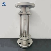 Rotámetro de Tubo de Vidrio con Revestimiento de PTFE y Acero Inoxidable OEM para Medir Ácido Clorhídrico, Ácido Sulfúrico y Ácido Acético a Baja Concentración