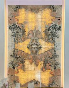 Роскошные настенные камни полупрозрачный Розовый Пандора кварцит для украшения дома роскошный камень книжный матч - Product Image 3