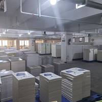 Caja de Papel Plegable para Envasado de Alimentos, Reciclada, Blanca y Roja, Resistente a la Grasa, Venta al Por Mayor