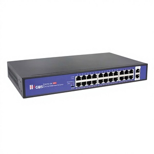 250W Power Supply 24 Ports PoE Switch with Gigabit Uplink RJ45 Port Network Switches for Wireless <b>IP</b> <b>Camera</b> - Product Image 4