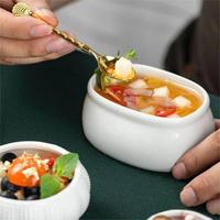 Upclayhome Présentoir de nourriture pour buffet en céramique Soucoupe oursin et assiette à caviar en forme de coquille