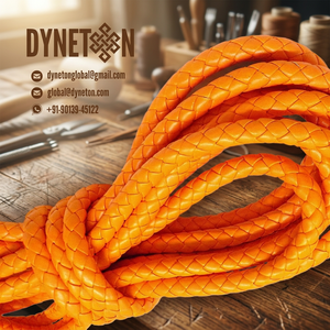 9mm <b>Braided</b> Leather Cord for Jewelry Making Necklace Bracelets Fashion <b>Accessories</b> Full-Grain Original Leather String - Product Image 1
