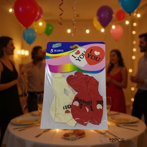 MNJ Letter Balloons 5pcs I Love You Design Party Decorations - Product Image 2