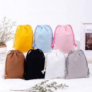 Wholesale Custom Logo Double <b>String</b> Jewellery Gift Fabric Storage Pouch Organic Muslin Canvas Cotton Drawstring <b>Bag</b> - Product Image 2