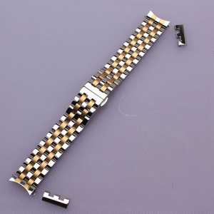 <span class=keywords><strong>Bracelet</strong></span> de montre en acier inoxydable avec maillons incurvés, 18mm, 19mm, 20mm, <span class=keywords><strong>21mm</strong></span>, 22mm, or/argent, pour <span class=keywords><strong>Seiko</strong></span> 5 SKX007, tendance - Product Image 6
