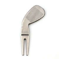 Exquise fourche à divot de golf en métal robuste, outil de réparation de divot créatif, accessoire de golf pour le jeu quotidien et la compétition