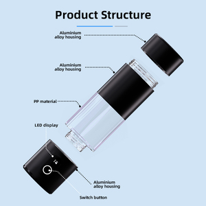Xách tay 6000ppb <span class=keywords><strong>Hydrogen</strong></span> nước giàu Máy phát điện 230ml thông minh chai <span class=keywords><strong>H2O</strong></span> điện điện nguồn khí 6000ppb H2 chai nước - Product Image 2