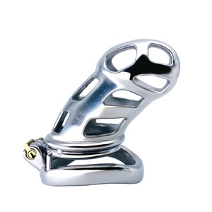 Dispositivo de Castidad Masculina FRRK con Bloqueo para Pene, Diseño con Orificio, Jaula para Pene para Sissy Gay BDSM, Jaula de Castidad, Bloqueo para Pene, Juguetes Sexuales para Hombres - Product Image 4
