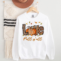 Transferts DTF prêts à poser pour T-shirts, motif Amour d'automne, pour presse à chaud