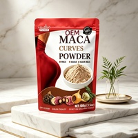 Poudre de Maca Curves OEM 100g avec Maca, Aguaje et Maca Noire, Complément Herbal Naturel pour Améliorer les Courbes du Corps
