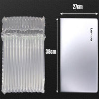 Sac à coussin d'air antichoc à 14 colonnes, sac d'emballage gonflable en plastique PAPE, protection pour ordinateur portable 14*15