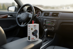 Adaptateur Bluetooth pour voiture WEDONUP, chargeur allume-cigare QC3.0 USB-C 9V-2A 12V-1.5A pour téléphone - Product Image 2