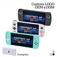 Console de jeu vidéo portable rétro M27, écran 7 pouces, affichage 1024*600, joystick 3D RGB, lecteur de jeux