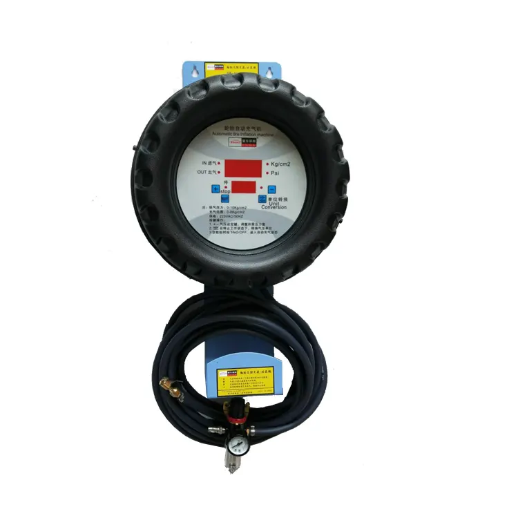 wall amount digital tire inflator for tire repair shop