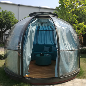 4,0*4,0 M transparente delicadeza Sunroom a prueba de viento insonorizado burbuja habitación Camping cápsula para Glamping - Product Image 5