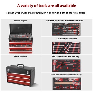 Hi-Spec Chuyên Nghiệp Ngăn Kéo Loại 112Pcs Đa Chức Năng Tự Động Hộ Gia Đình Sửa Chữa Công Cụ Thiết Lập Carbon Thép Tay-Powered OEM Tùy Chỉnh - Product Image 2