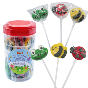 Divertido animal lindo <span class=keywords><strong>Bee</strong></span> flog escarabajo piruleta caramelo duro para niños - Product Image 2
