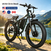 Vélo électrique à pneus larges 3000W AWD à double moteur, batterie amovible longue portée 52V 32Ah, en stock aux États-Unis, en UE et au Canada