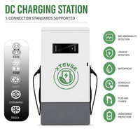 Station de recharge rapide DC 60kW 120kW pour véhicules électriques, chargeur DC EV CCS1 CCS2 GB/T double pistolet OCPP 1.6J, borne de recharge pour voitures électriques pour flotte publique