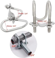 Futeng Connecteur de tuyauterie supporté personnalisé Collier de serrage croisé double en forme de U Boulons en U Ressort