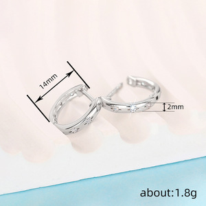 Orecchini a Stella per Donne, Accessorio Semplice per Uso Quotidiano, Gioiello di Moda per Outfit - Product Image 3