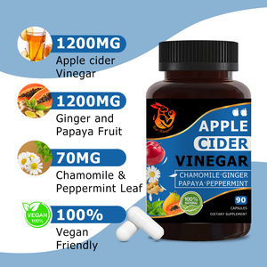 Capsules de vinaigre de cidre de pomme de qualité supérieure pour une digestion saine, améliore le système immunitaire, pilules à base de gingembre pour la perte de poids - Product Image 6